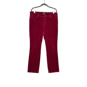 Ann Taylor Factory burgundy signature fit corduroy pants size 10